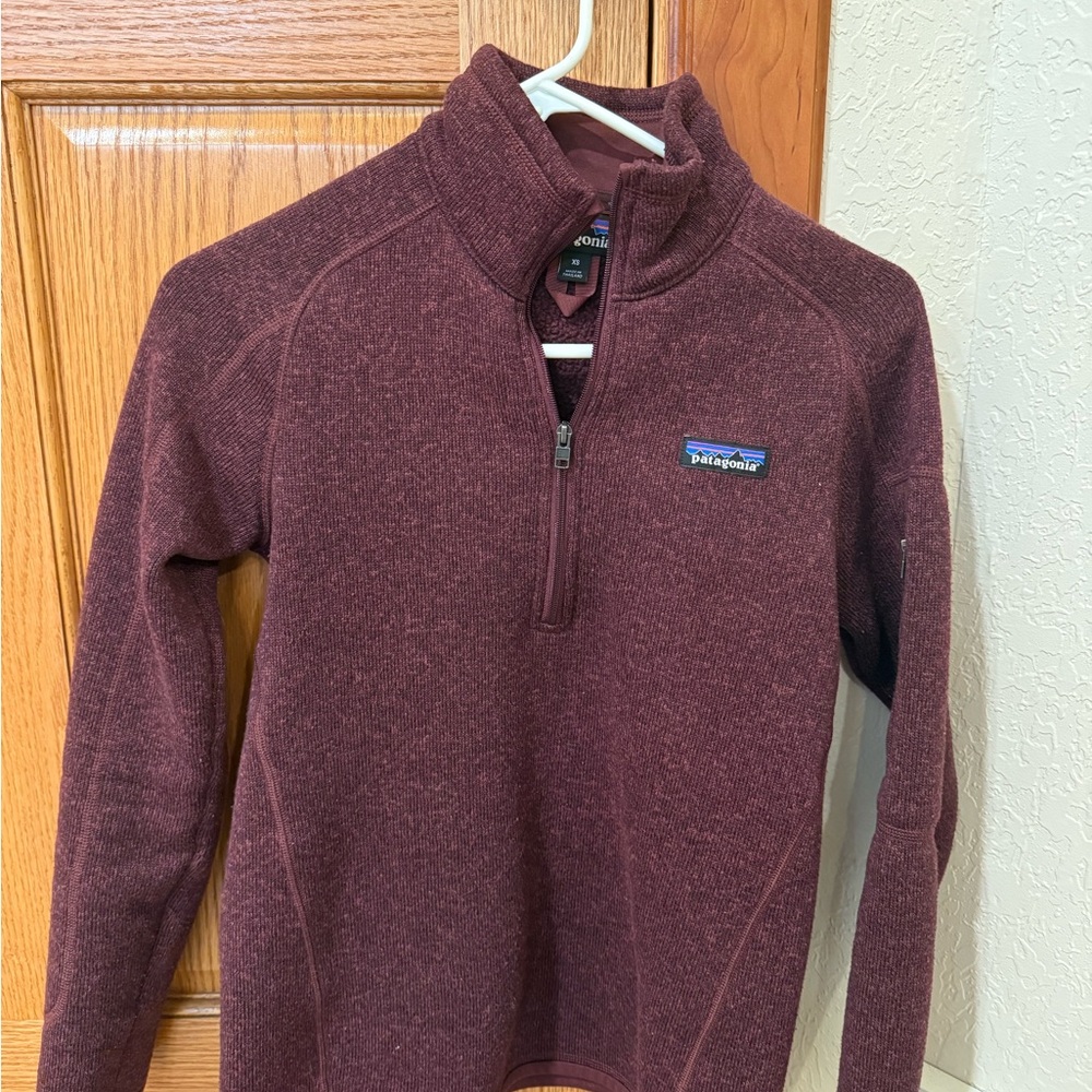 Patagonia Purple Cowl Neck Sweater
